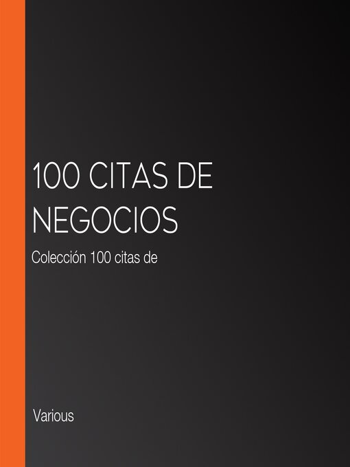 Cover image for 100 citas de negocios